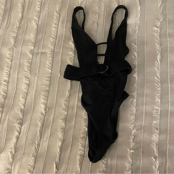 Solid & Striped Beatrice One Piece Braided Belt Black Swimsuit $188 - Picture 12 of 12